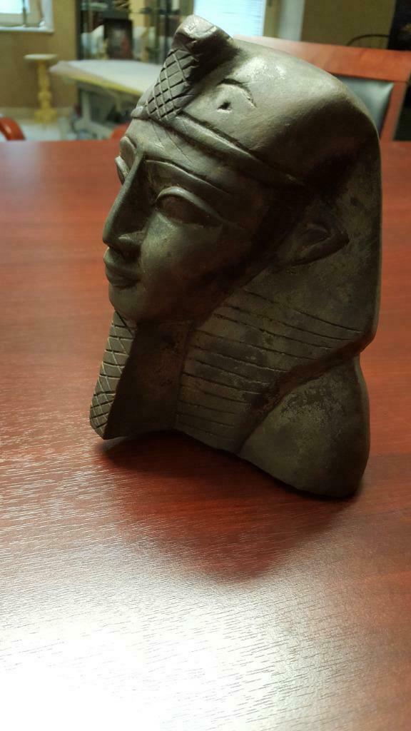 EGYPTE - BUSTE van TUTANKHAMON - 2 kilos - 16 x 15 cm, Antiek en Kunst, Kunst | Niet-Westerse kunst, Ophalen of Verzenden