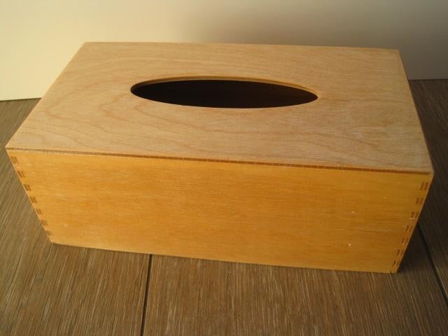 Boîte en bois pour mouchoirs, Enlèvement ou Envoi, Utilisé