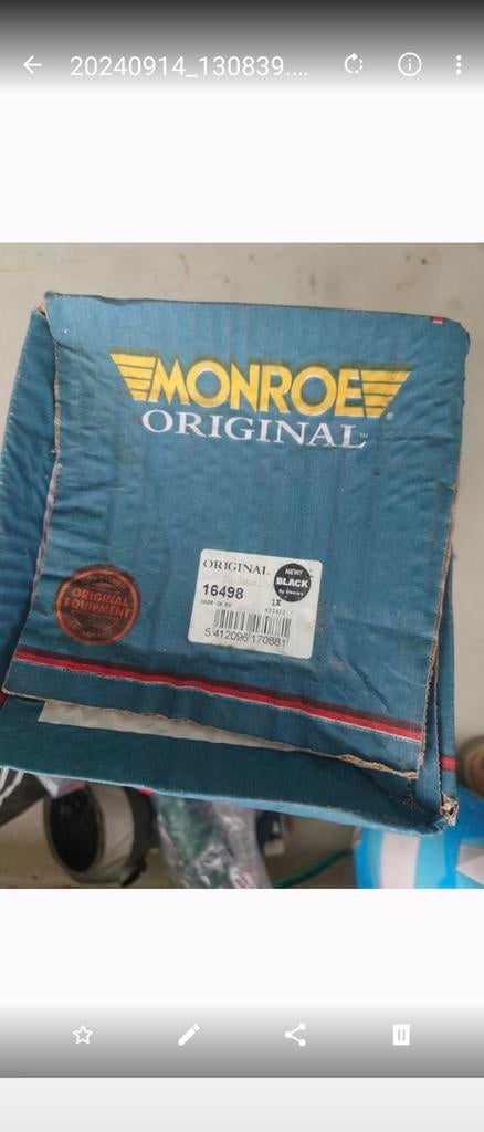 Schokdempers monroe, Ophalen, Nieuw