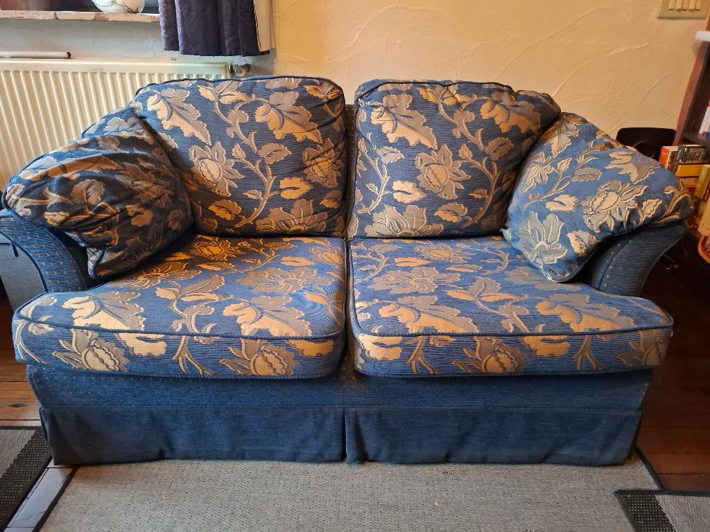 zetel engelse stijl, Moins de 150 cm, Banc droit, Comme neuf, Enlèvement