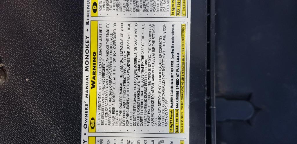GIVI Monokey kofferset (zij- &  topkoffers), Ophalen, Gebruikt