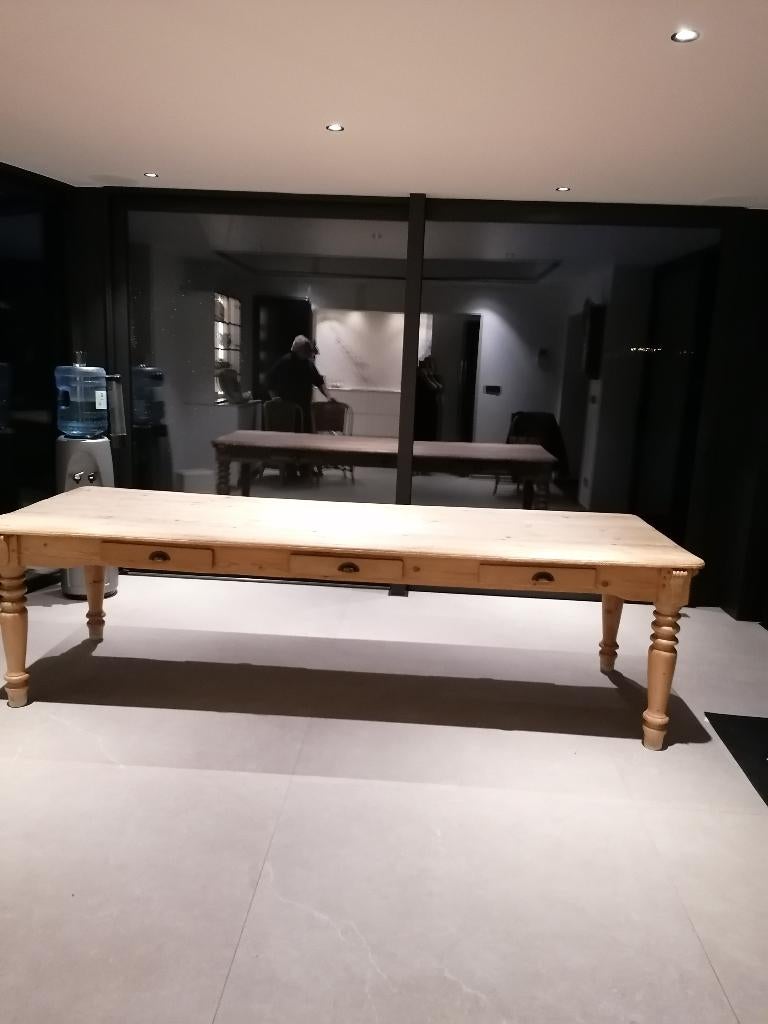 Boeren tafel, Ophalen, Gebruikt, 200 cm of meer, 50 tot 100 cm