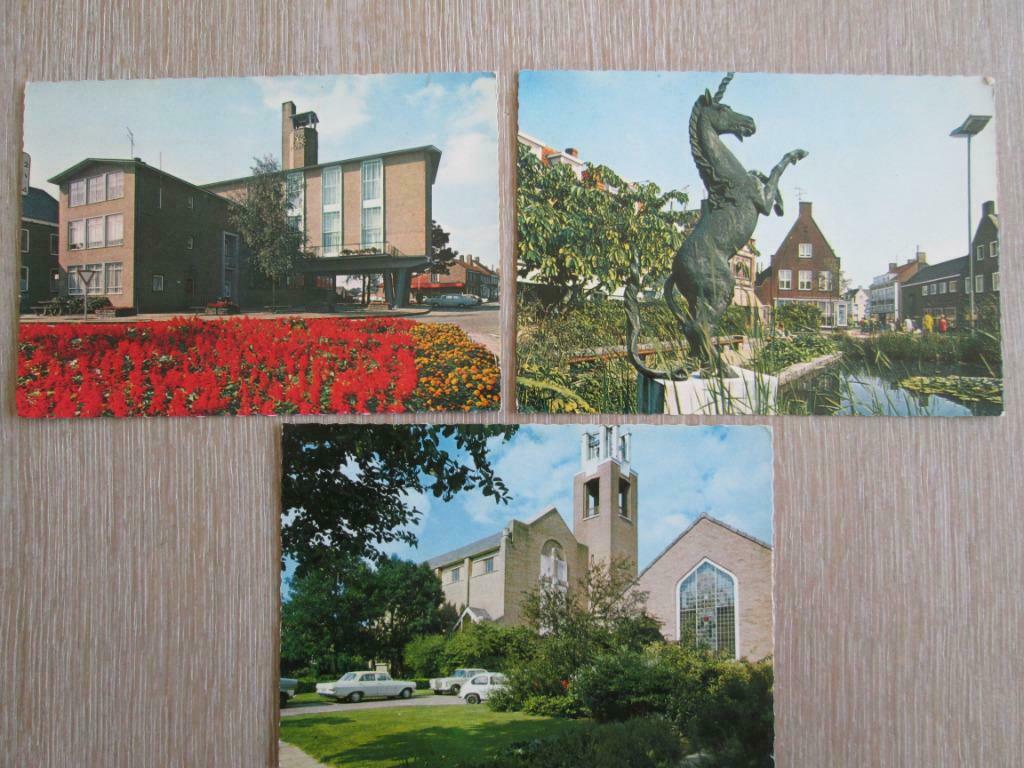 3 postkaarten Oostburg, Verzenden