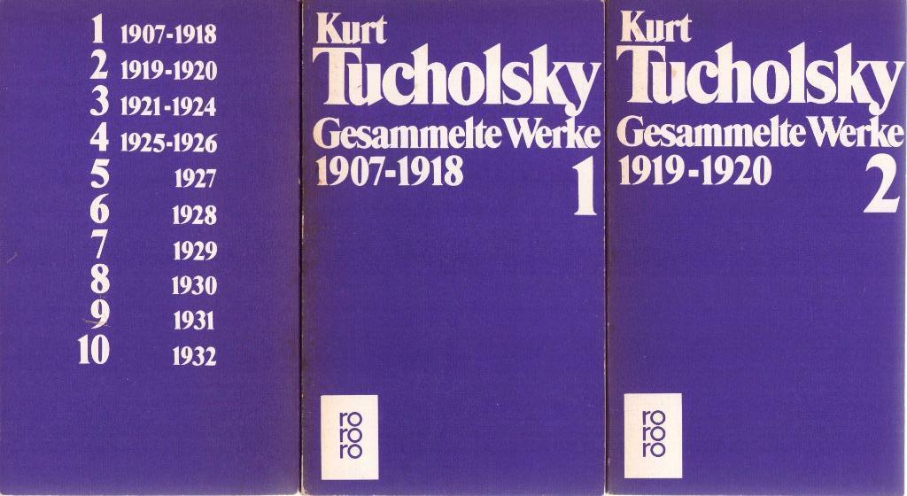 Kurt Tucholsky. Gesammmelte Werke 1907-1932 - 10 delen, Ophalen of Verzenden, Gelezen, Kurt Tucholsky, Europa overig