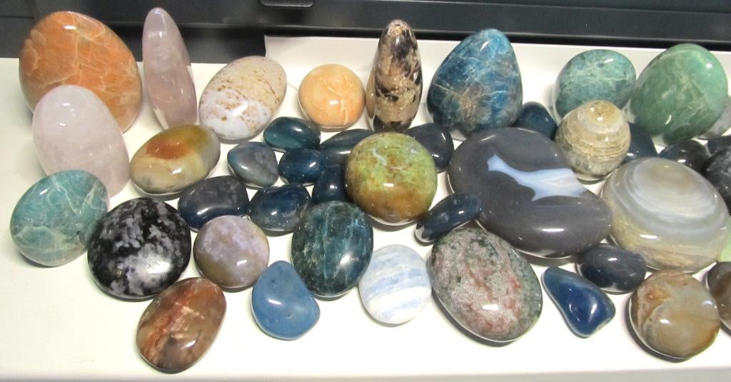 sier mineralen stenen collectie 85 stenen, Verzamelen, Ophalen of Verzenden, Mineraal