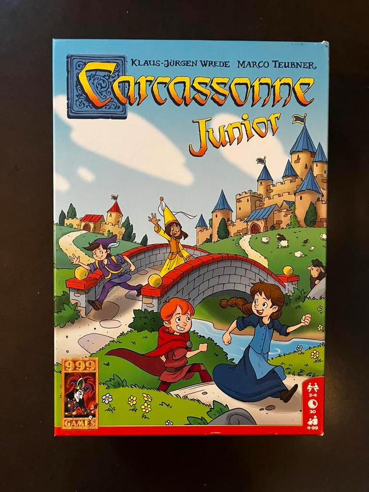 Carcassonne Junior - perfecte staat, Hobby en Vrije tijd, Drie of vier spelers, Ophalen of Verzenden, Zo goed als nieuw, 999 Games