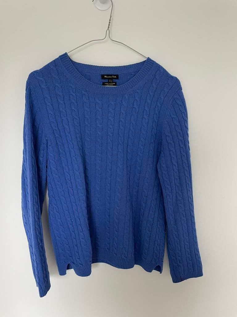 Massimo Dutti pull M, Ophalen of Verzenden, Zo goed als nieuw, Maat 38/40 (M), Blauw