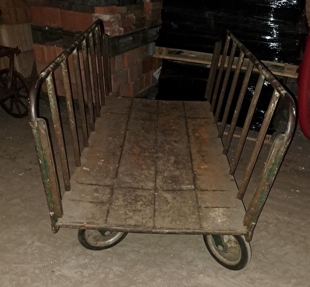 Kar karren antieke fabriekskar decoratie, Ophalen
