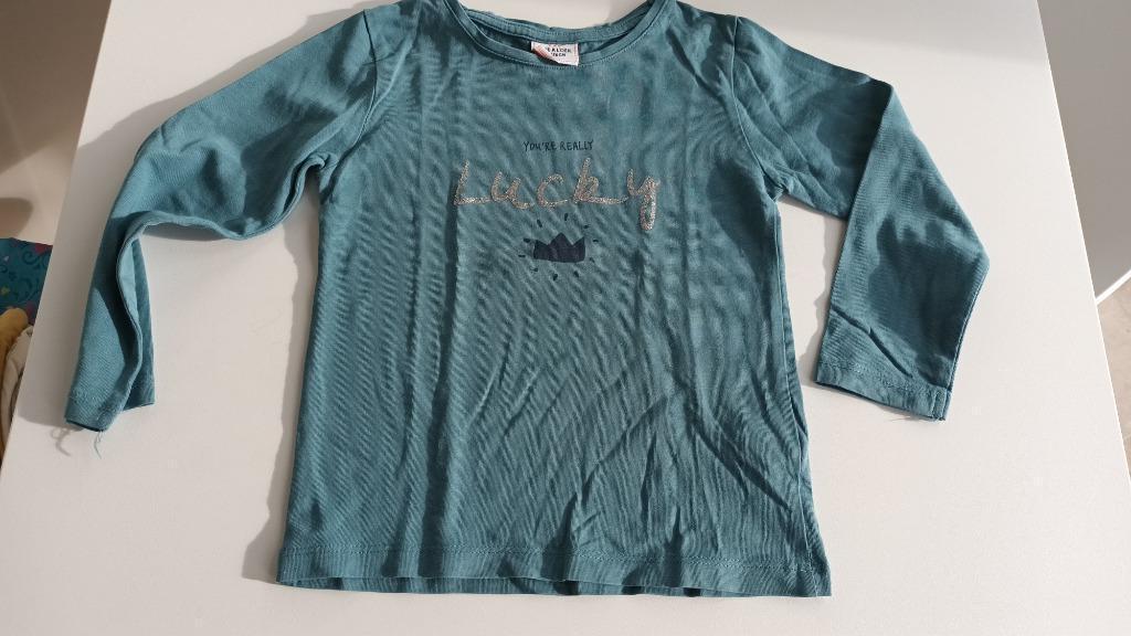 T-shirt à manches longues - Taille 86, Garçon ou Fille, Utilisé, Chemisette ou Manches longues, Tape à l'oeil