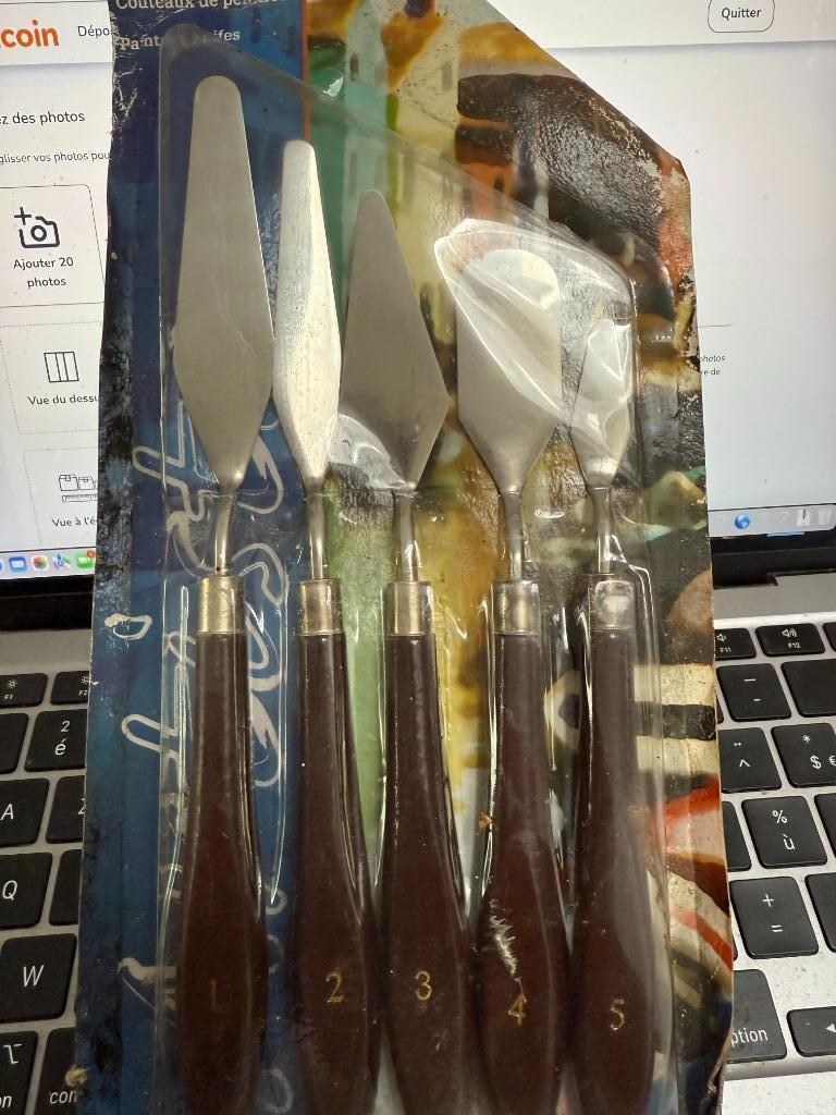 Couteaux de peintres, lot de 5, NEUFS, Enlèvement, Neuf