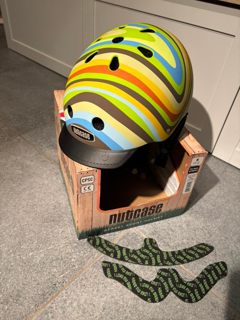 Nutcase fietshelm maat S, Fietsen en Brommers, Ophalen of Verzenden, Nieuw, S, Meisje