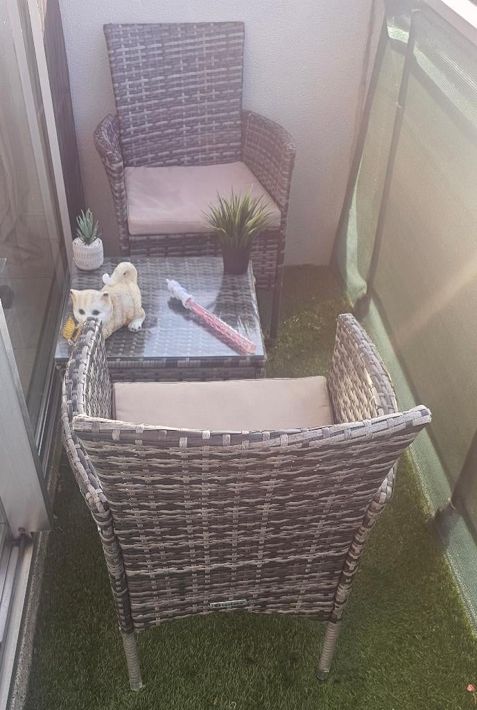 Tuinset, Tuin en Terras, Tuinsets en Loungesets, Overige materialen, Zo goed als nieuw, Stoel, Tuinset
