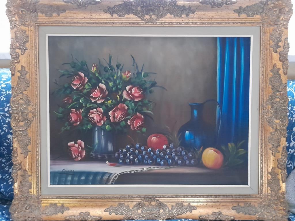 Grand tableau signé CORDIER huile sur toile, Enlèvement