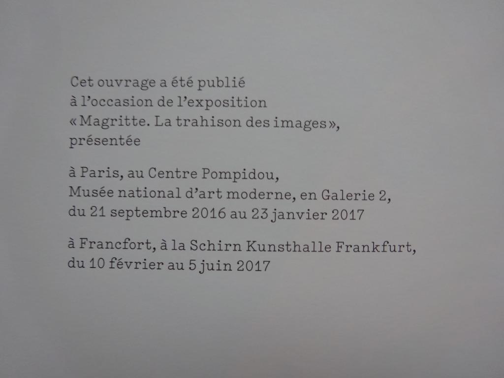 René Magritte, 2016   Centre Pompidou, Paris, Enlèvement ou Envoi, Neuf, Peinture et dessin