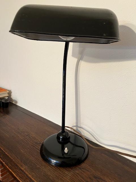 Ancienne lampe de bureau en fer Kaiser, Idell Christian Dell, Enlèvement