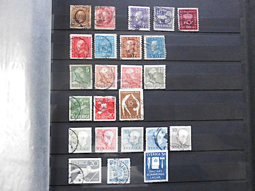 Zweden : 78 postzegels  (1886 - 2000), Ophalen of Verzenden, Zweden