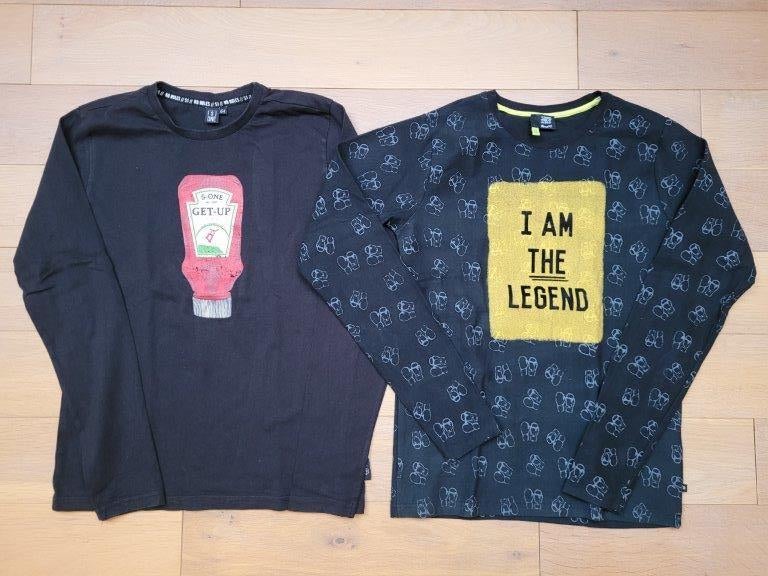 pakket longsleeves merkkleding 13-14 jaar, Enlèvement ou Envoi, Utilisé, Garçon, Chemise ou À manches longues