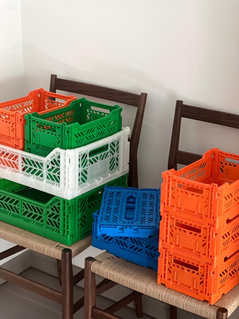 Set van 11 Surplus Systems Klappboxen, Huis en Inrichting, Ophalen, Kunststof, Mand, Zo goed als nieuw