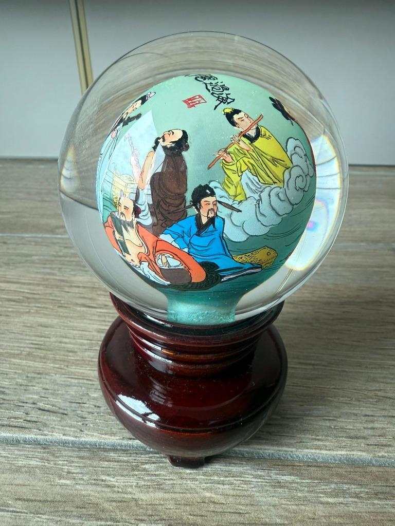 Globe vintage chinois en verre, Enlèvement