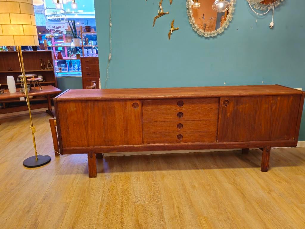 Vintage Bramin Deens Design Dressoir Lowboard Kast, Huis en Inrichting, Ophalen, Teakhout
