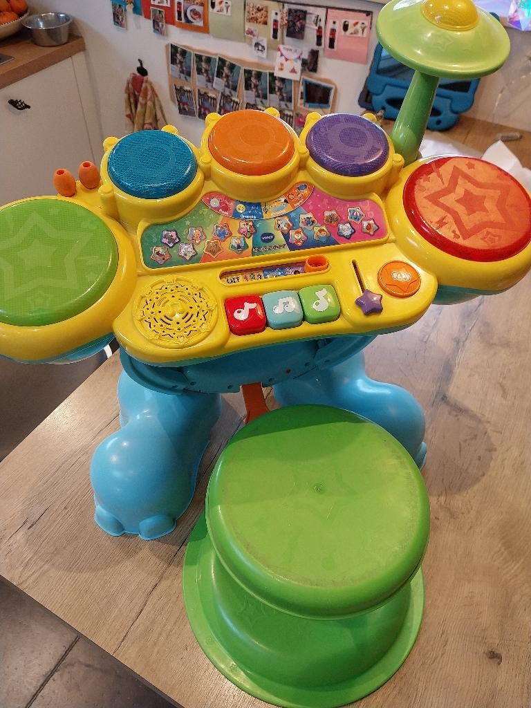 Vtech drumstel, Kinderen en Baby's, Ophalen, Zo goed als nieuw