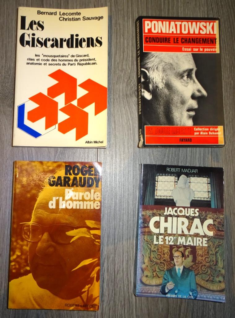 Lot de 5 livres sur la politique française, Enlèvement ou Envoi, 20e siècle ou après, Utilisé, Divers auteurs