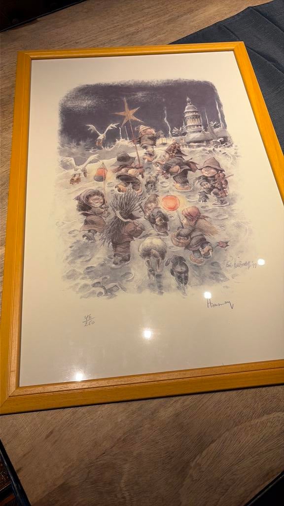 Lithographie René Hausman 46 sur 250 exemplaires 1999, Ophalen, Zo goed als nieuw