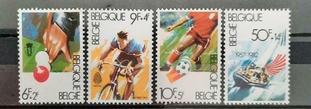 Belgique : COB 2039/42 ** Philanthropique 1982., Sans timbre, Neuf, Enlèvement ou Envoi, Non oblitéré