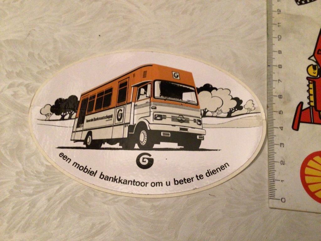 Bank Generali sticker 1970 mobiel banking, Enlèvement ou Envoi