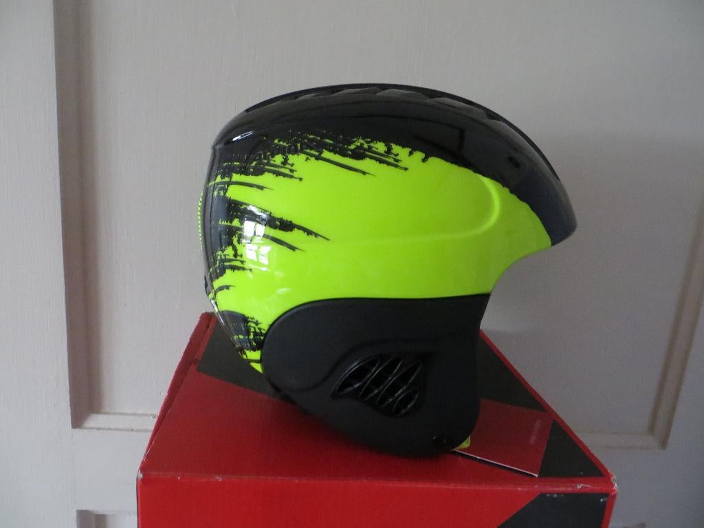 Casque de ski noir/jaune. Neuf, Sports & Fitness, Neuf, Autres marques, Enlèvement ou Envoi, Autres types