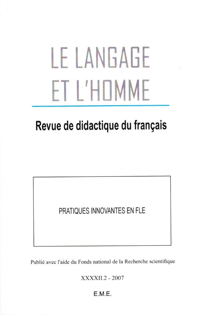 LE LANGAGE ET L HOMME PRATIQUES INNOVANTES EN FLE REVUE DE D, Enlèvement ou Envoi, Neuf, Philosophie pratique
