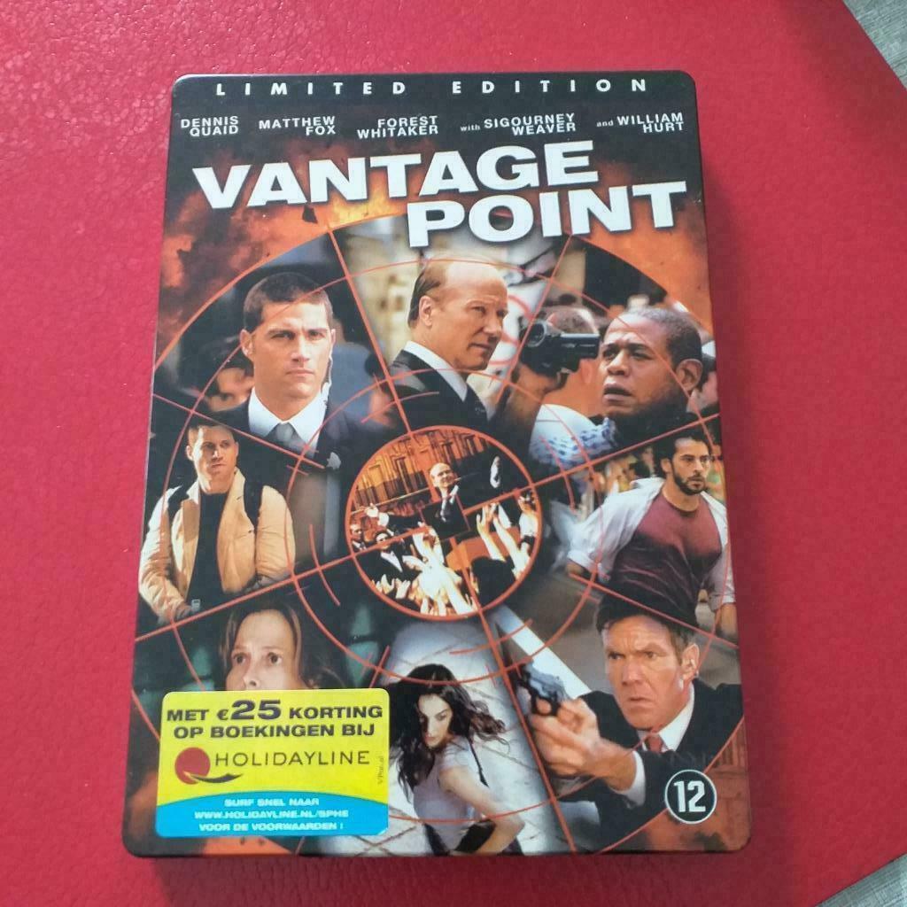 DVD VANTAGE POINT – limited edition metal case, Cd's en Dvd's, Vanaf 12 jaar, Ophalen of Verzenden, Zo goed als nieuw, Actiethriller