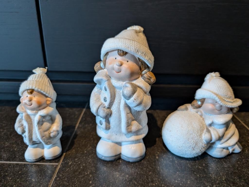 Winter/ kerst beeldjes, Ophalen of Verzenden, Zo goed als nieuw