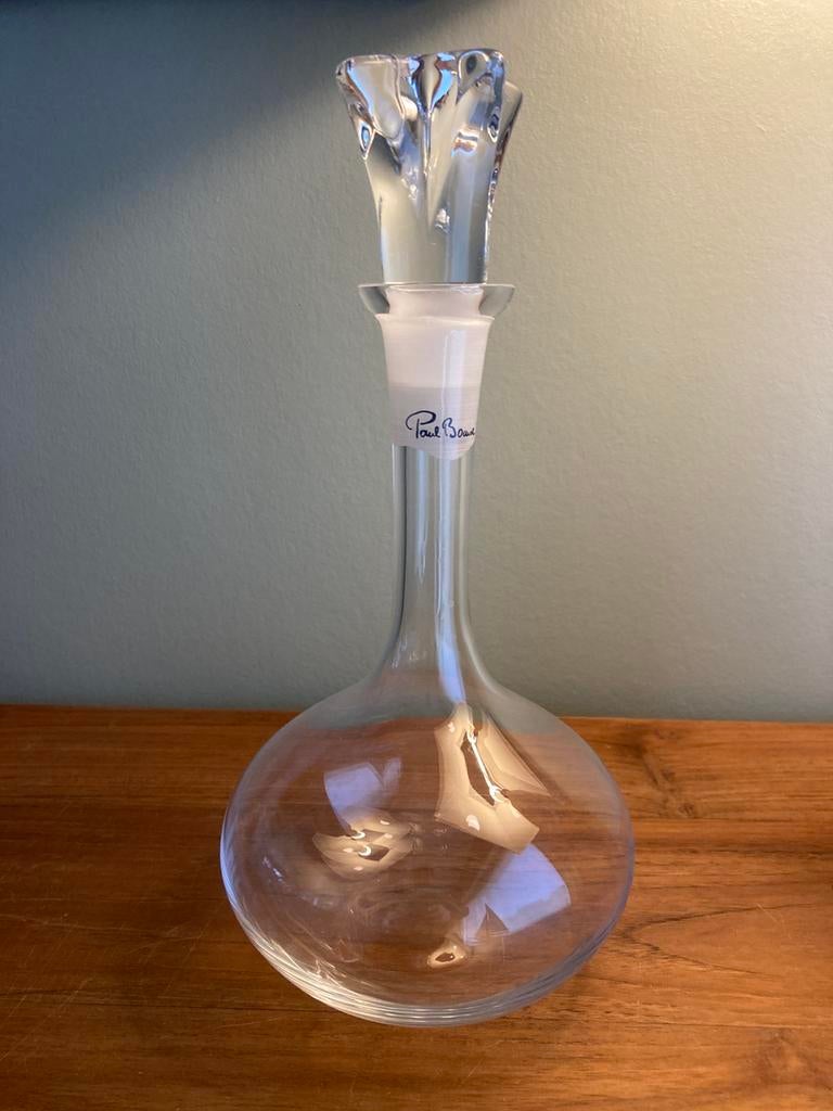 Carafe en cristal signée Paul Bocus, Enlèvement