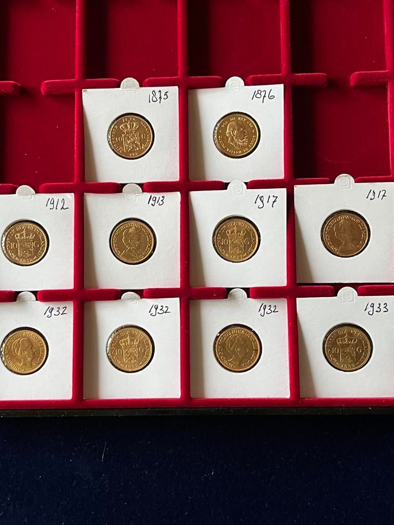 Gouden Tientjes, Koning Willem III, Setje, Goud, Overige waardes