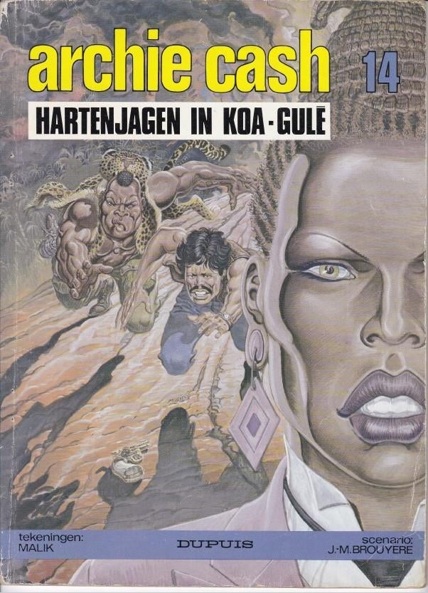 Archie Cash 14 – Hartenjagen in Koa‑Gulé (1987) – Dupuis, Livres, Jean-Marie Brouyère, Une BD, Enlèvement, Utilisé