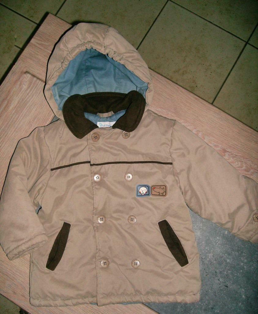 beige winterjasje met kap mt 92, Enlèvement ou Envoi, Utilisé, Garçon, Manteau