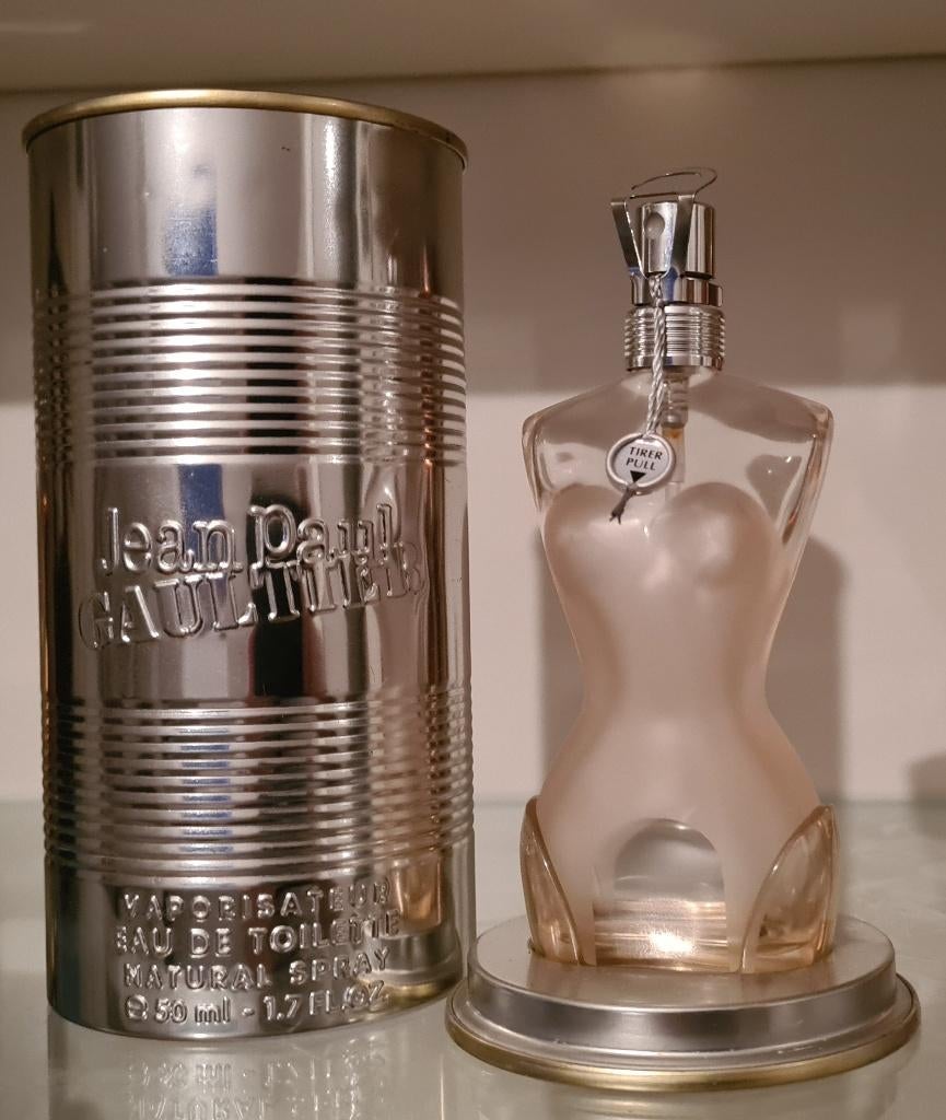 Jean-Paul Gaultier - flacon parfum "Classique" 50ml, Ophalen of Verzenden, Gebruikt, Parfumfles