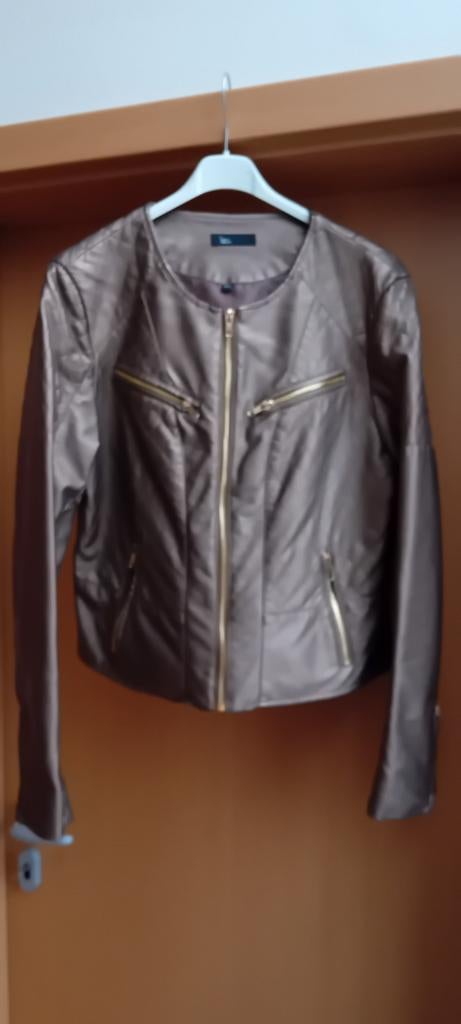 Goudbruin kunstleer perfecto maat 42, Signe Nature, Bruin, Maat 42/44 (L), Nieuw
