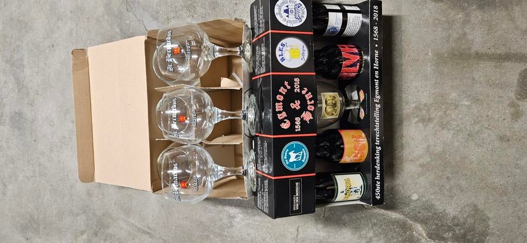 4 bières  spéciales + 7 verres., Collections, Enlèvement ou Envoi, Comme neuf