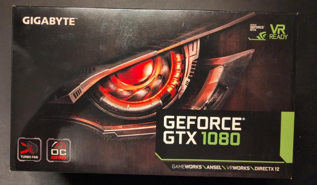 GIGABYTE GTX 1080 Turbo OC 8G, Computers en Software, Videokaarten, PCI-Express 3, HDMI, Ophalen of Verzenden, Nvidia