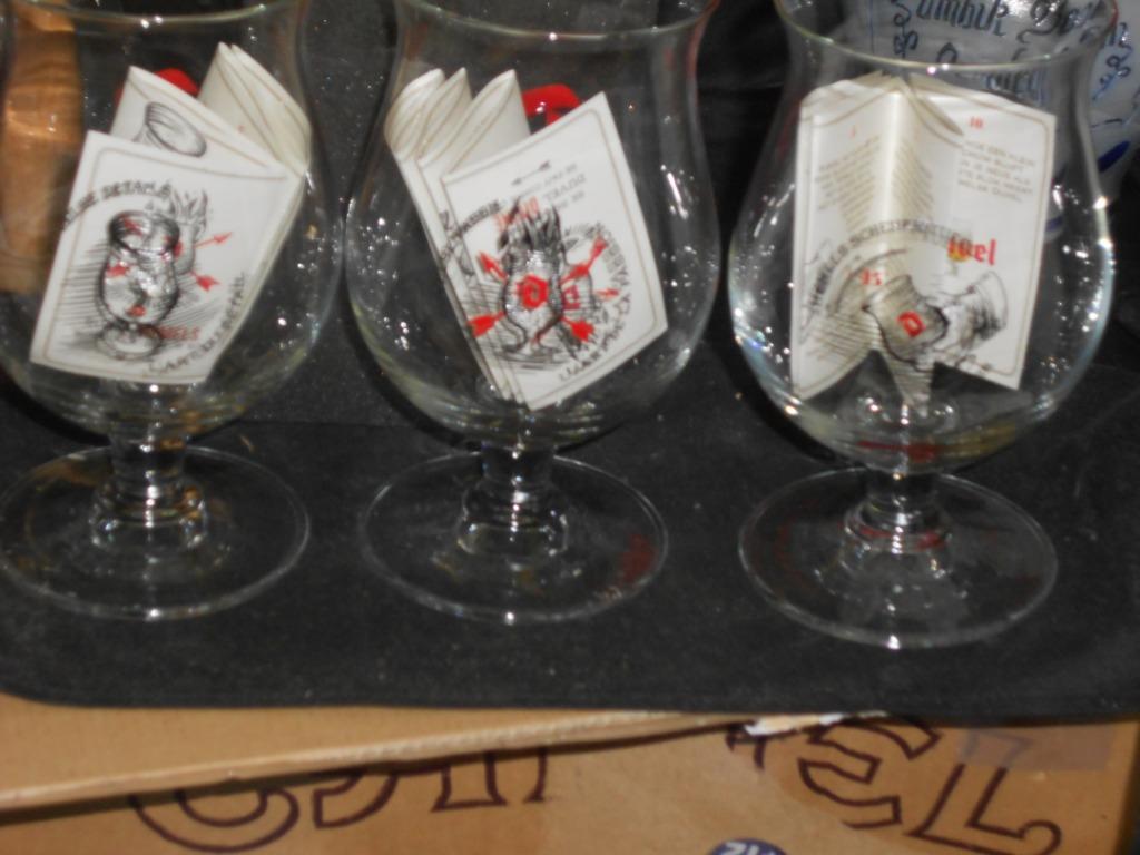 Bierglazen.Duvel Collectie.Safir .Aalst.Hanna Pils.D 108, Enlèvement ou Envoi, Comme neuf, Verre ou Verres, Duvel