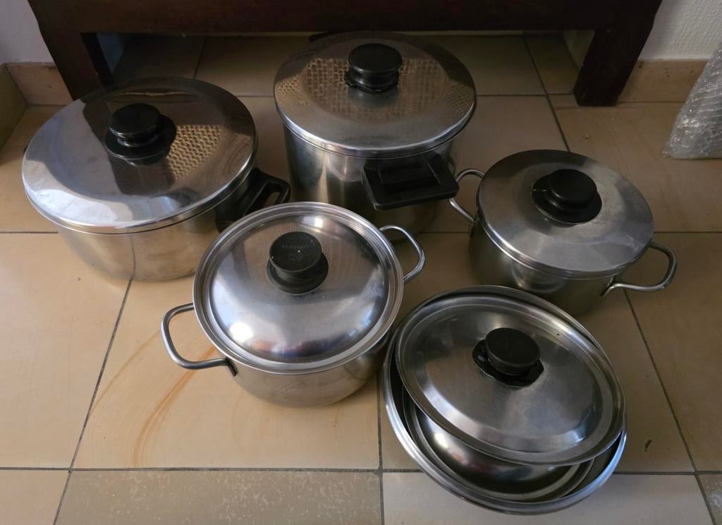 Lots de casseroles inox, Ophalen, Gebruikt, Inox, Keramische plaat