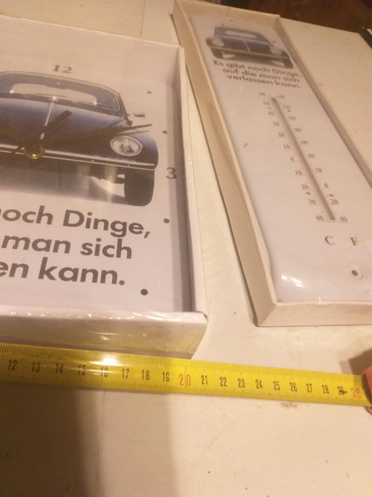 Thermometer en klok Volkswagen kever...nieuw, Enlèvement, Neuf, Voitures