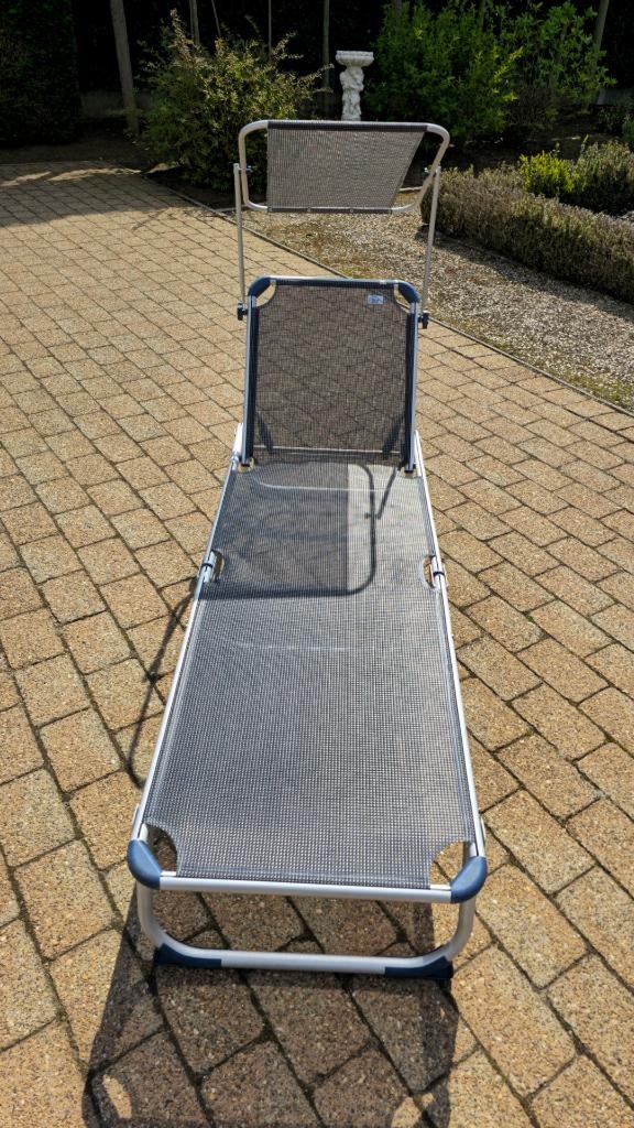 Ligzetel, Tuin en Terras, Ligbedden, Ophalen, Gebruikt, Overige materialen, Verstelbaar