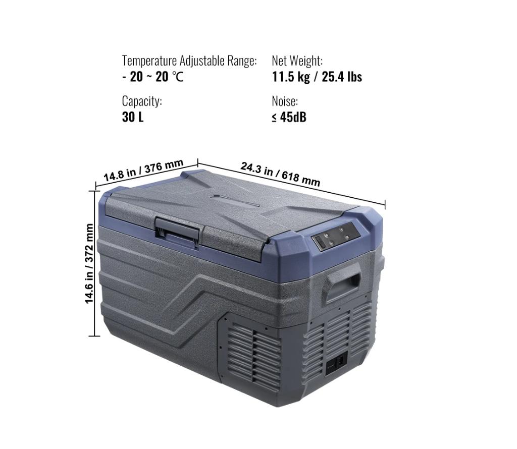 Elektrische Compressor Koelbox Elektrisch Camping Auto, Caravans en Kamperen, Verzenden, Nieuw, Koelbox, Compressor