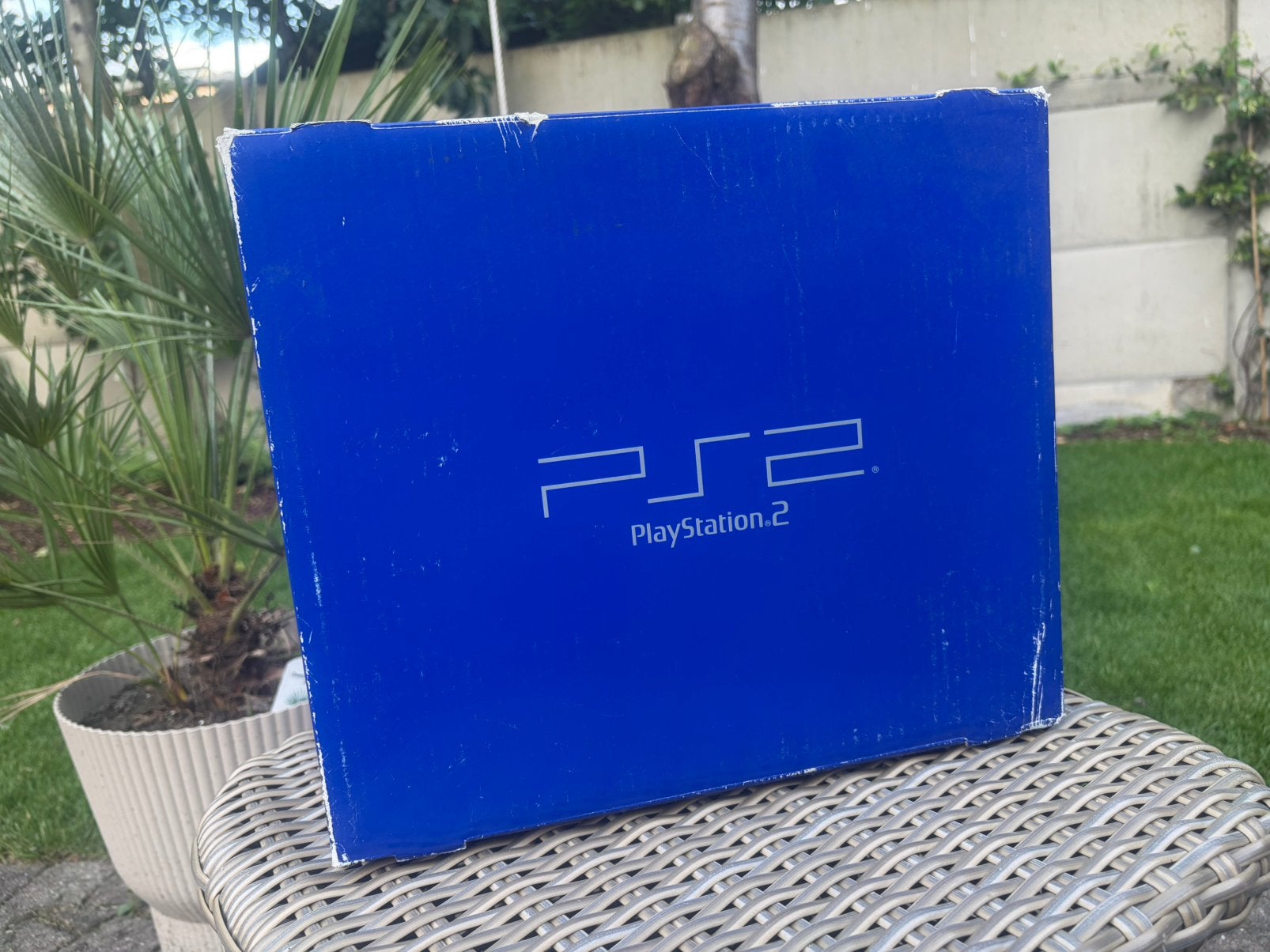 Playstation 2 phat lege doos, Games en Spelcomputers, Spelcomputers | Sony PlayStation 2, Ophalen, Zo goed als nieuw, Phat