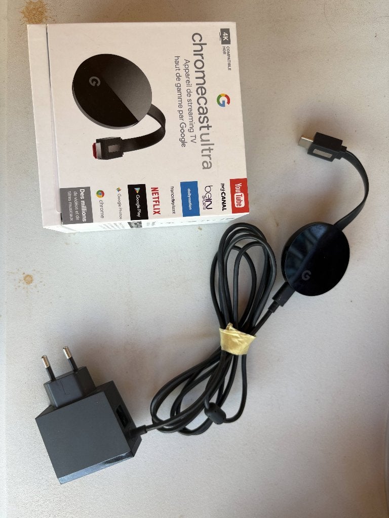 Chromecast Ultra, TV, Hi-fi & Vidéo, Enlèvement ou Envoi, Comme neuf
