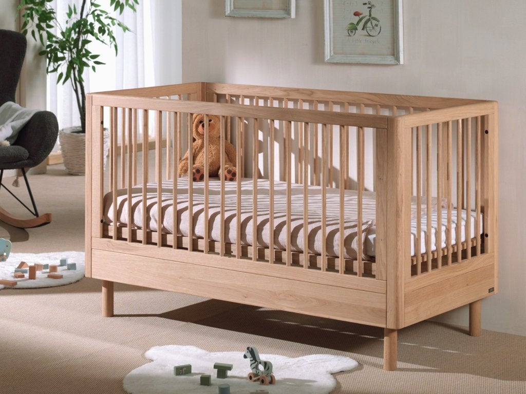 Forrest Oak baby-/peuterbed - 70x140 - Massief eiken, Kinderen en Baby's