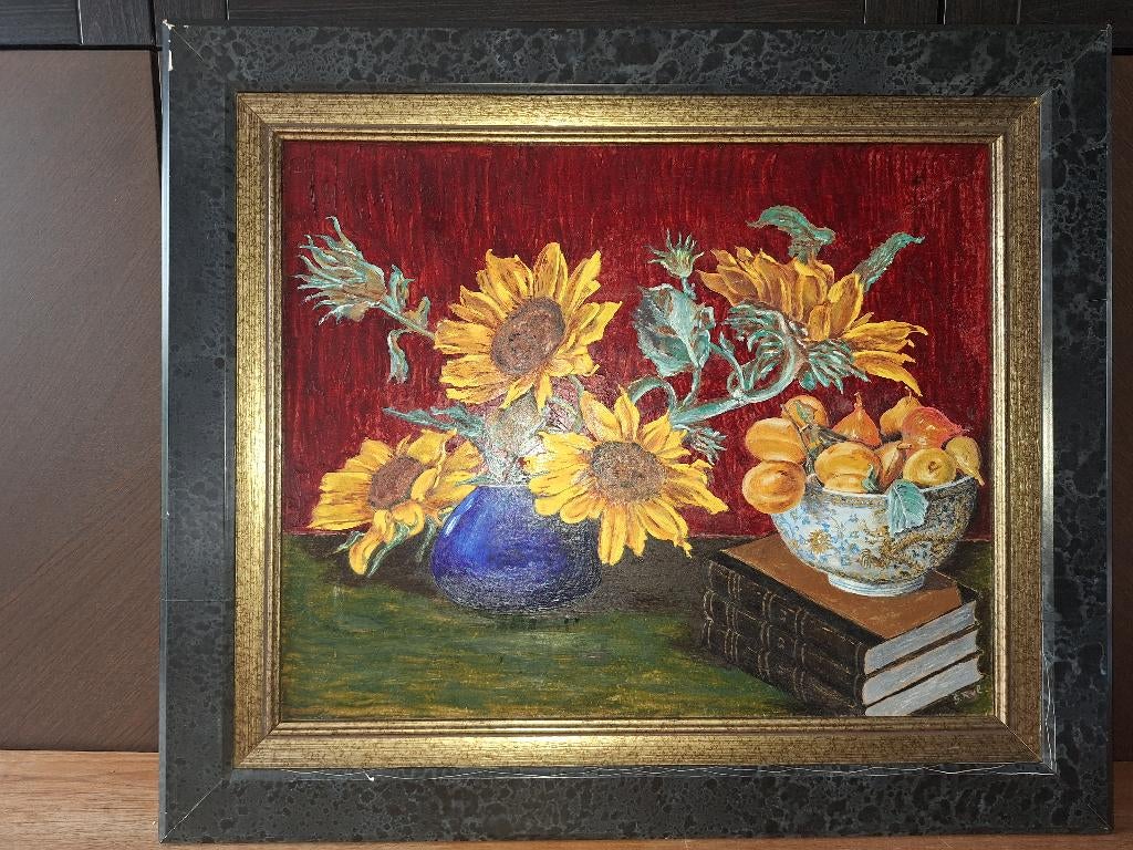 Peinture sur bois inspiration Van Gogh, Antiek en Kunst, Kunst | Schilderijen | Abstract, Ophalen